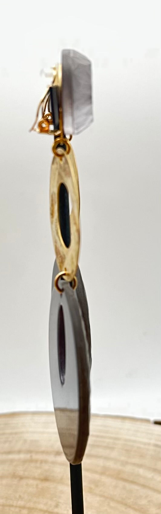 BOUCLES D'OREILLES DORÉE - Francine BRAMLI