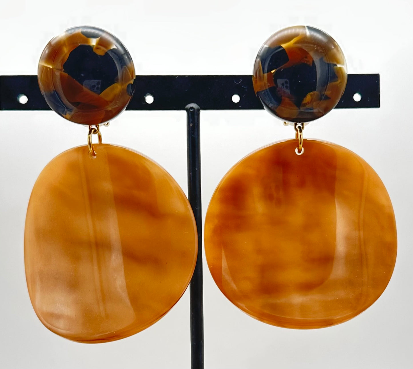 BOUCLES D'OREILLES CAMEL - Francine BRAMLI