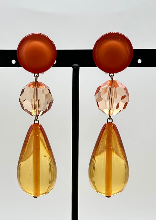 BOUCLES D'OREILLES ÉLÉMENTS SCINTILLANTS - Francine BRAMLI