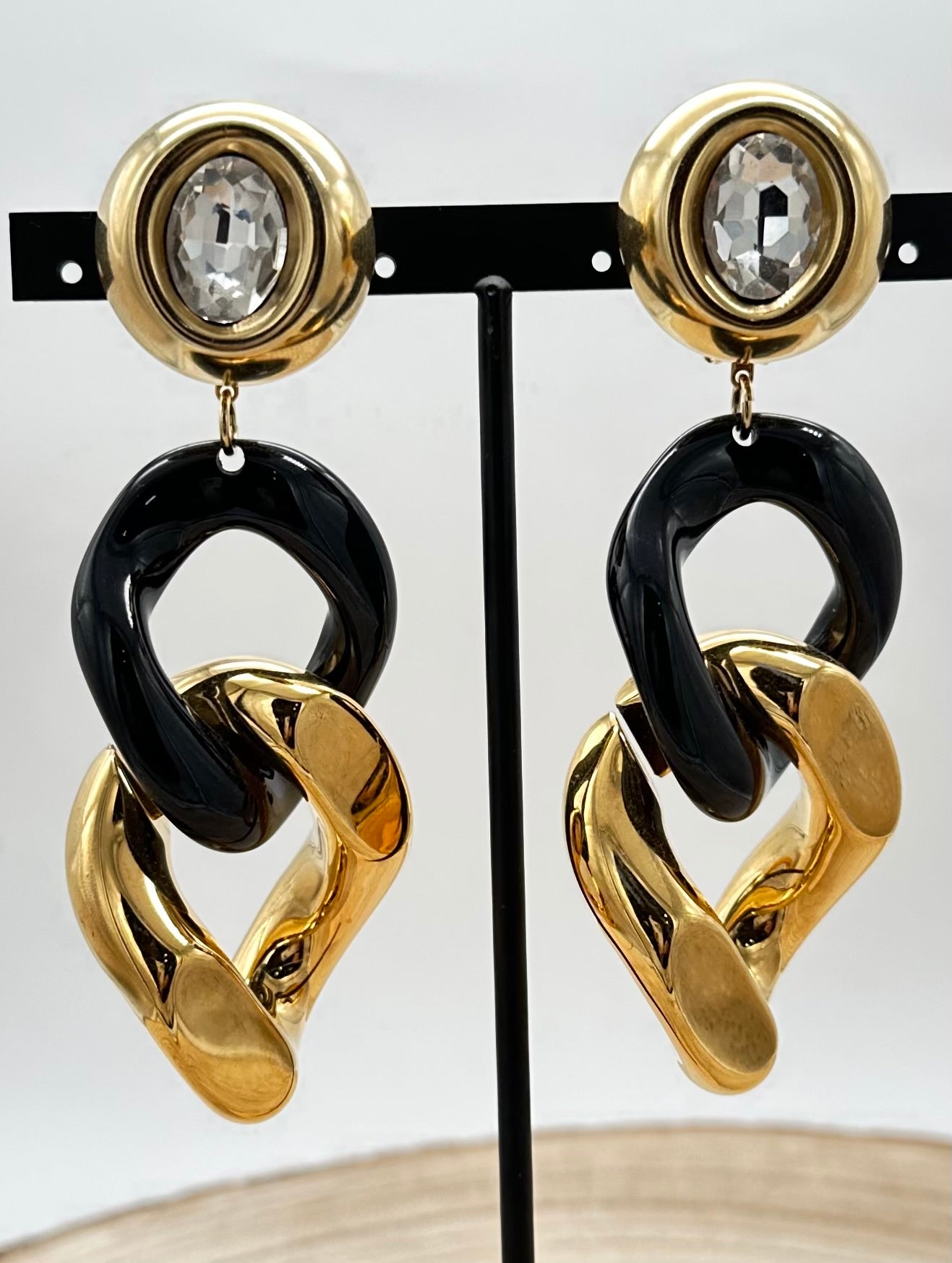 BOUCLES D'OREILLES ÉLÉMENTS SCINTILLANTS / MAILLONS - Francine BRAMLI