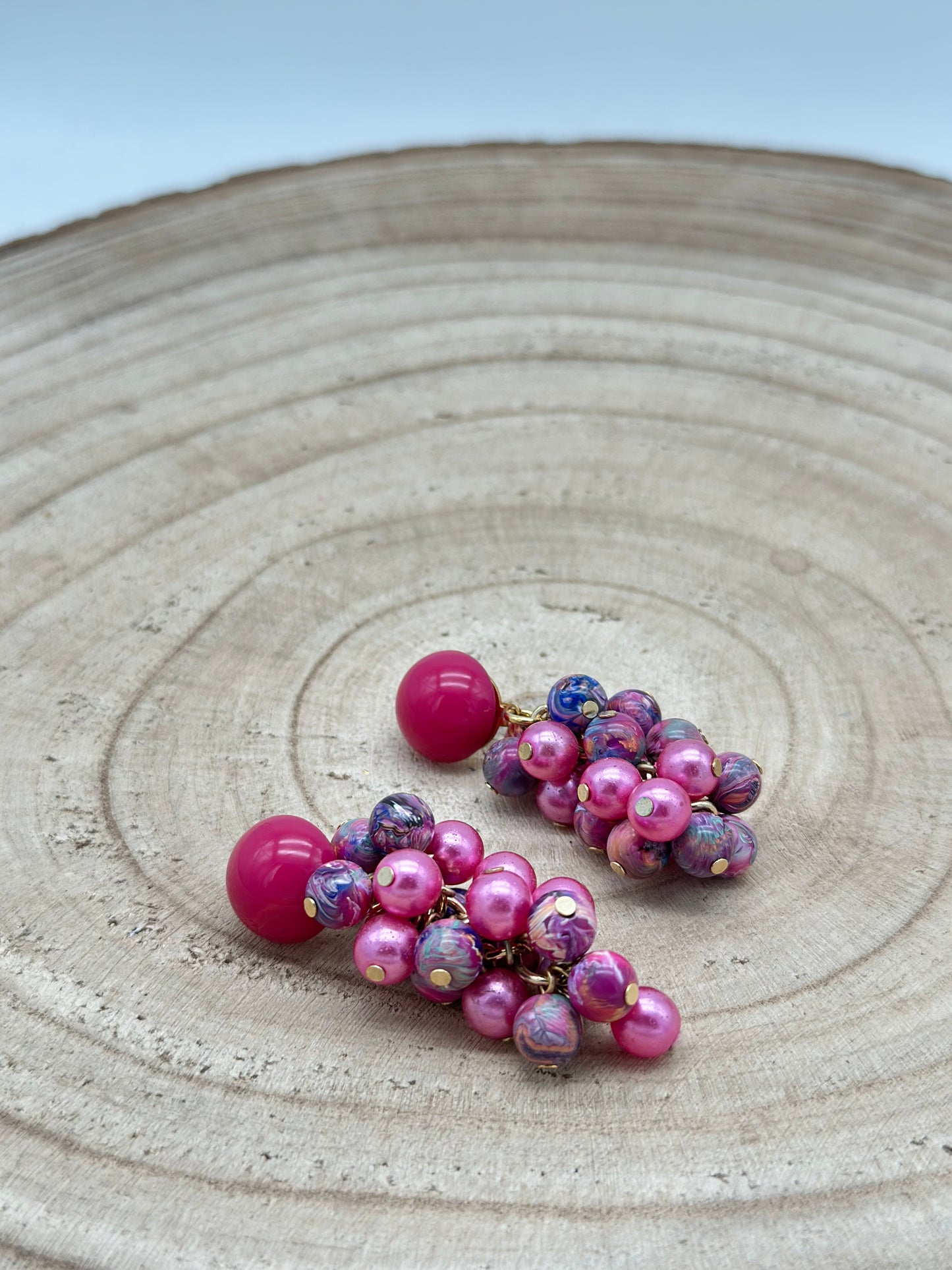 Boucles d’oreilles GRAPPE - Francine BRAMLI