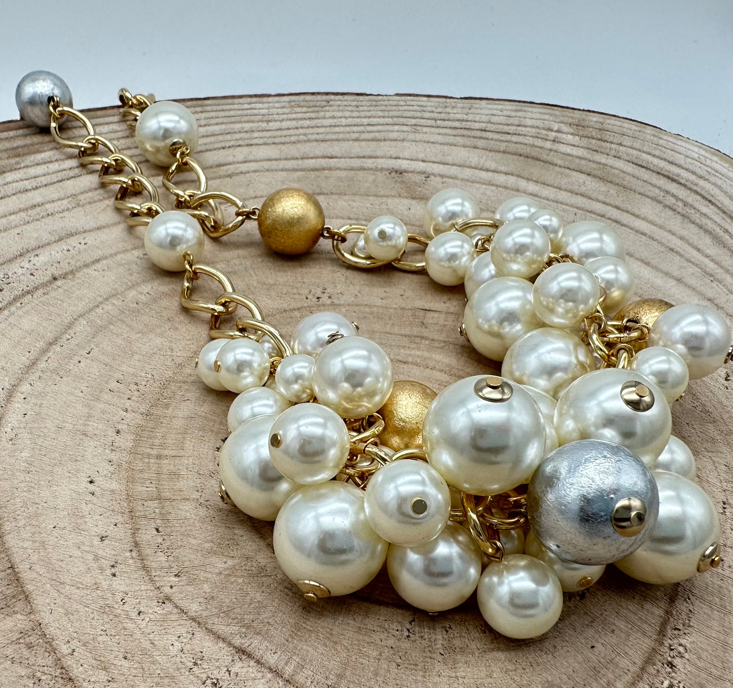 COLLIER PERLES GRAPPE - Francine BRAMLI