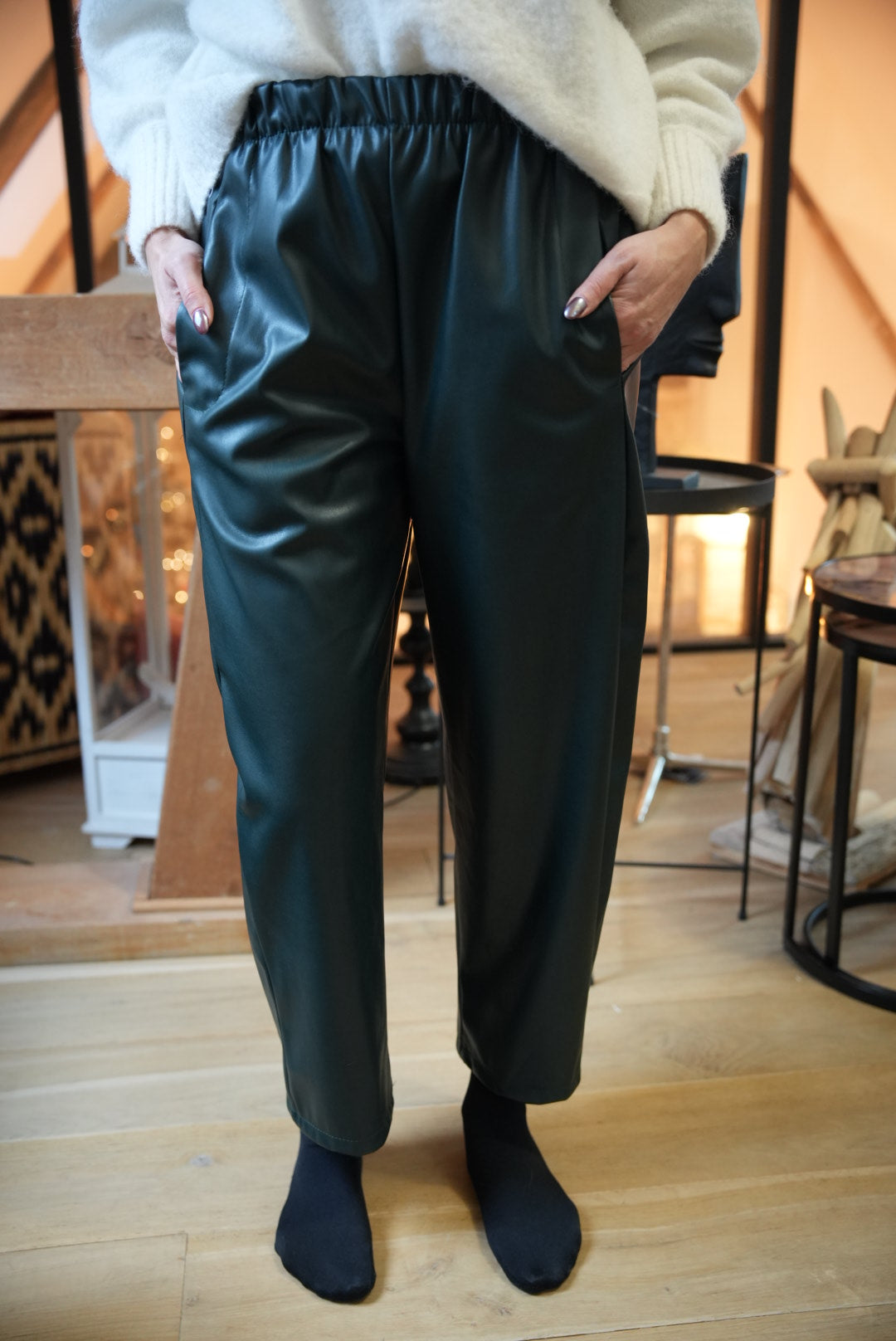 Pantalon simili cuir
