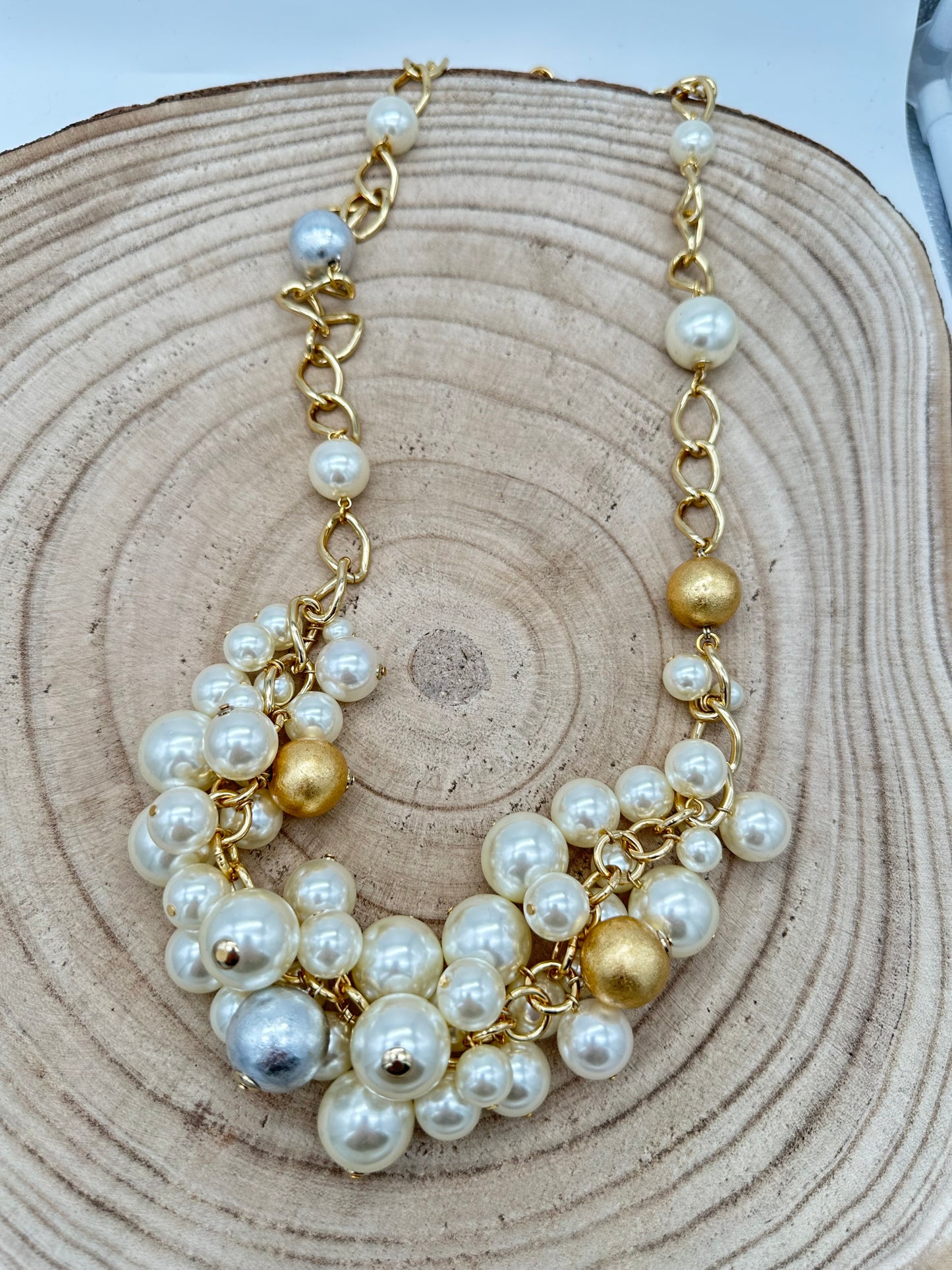 COLLIER PERLES GRAPPE - Francine BRAMLI