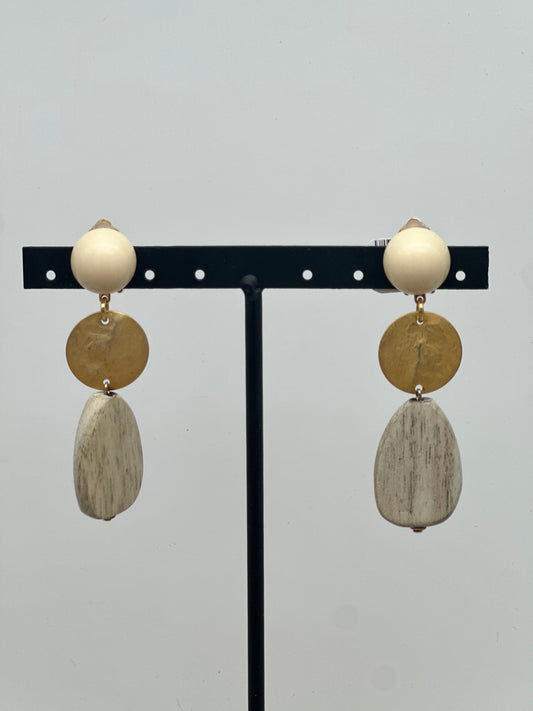 Boucles d’oreilles BOIS - Francine BRAMLI