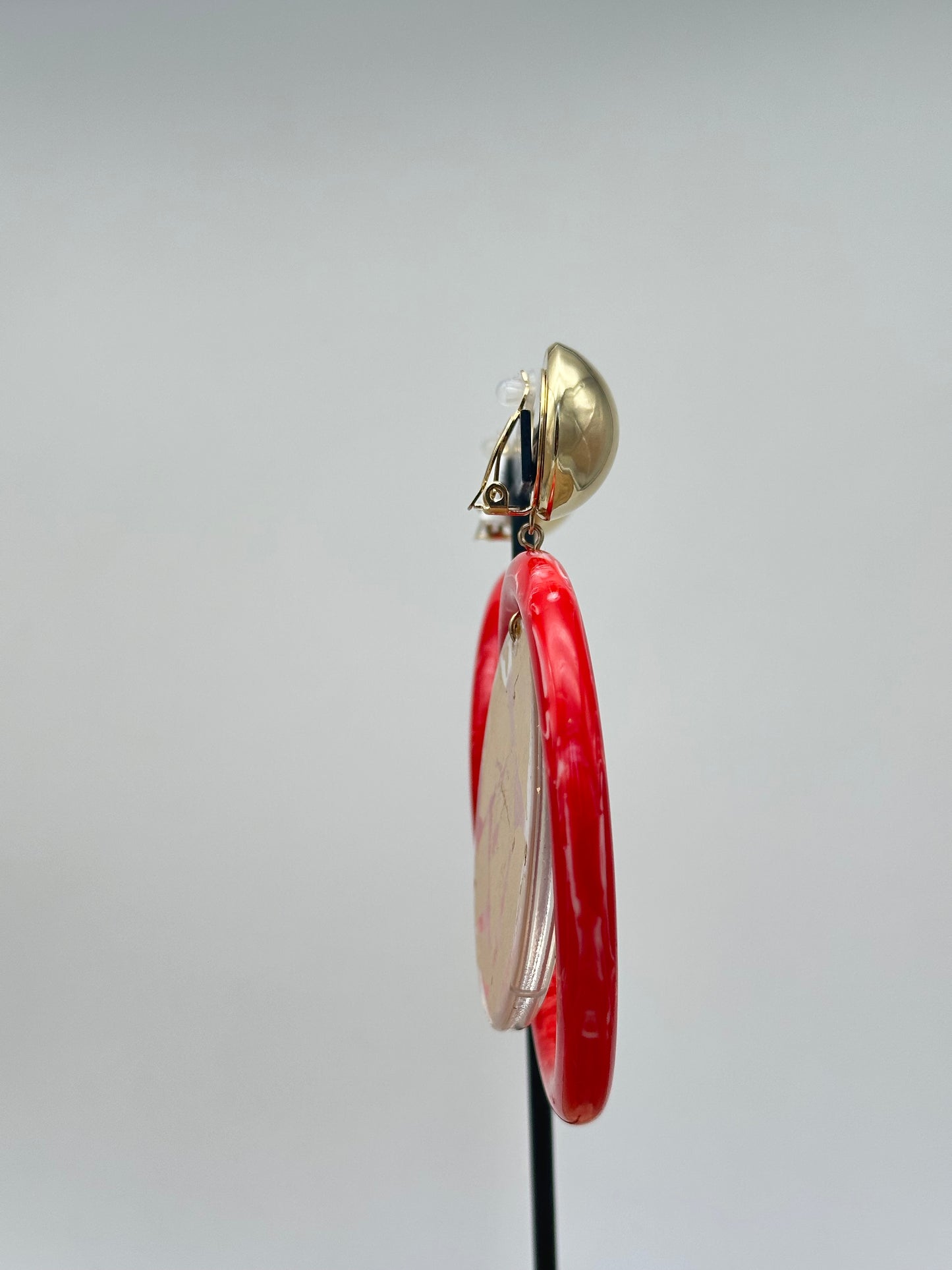 Boucles d’oreilles plaque - Francine BRAMLI