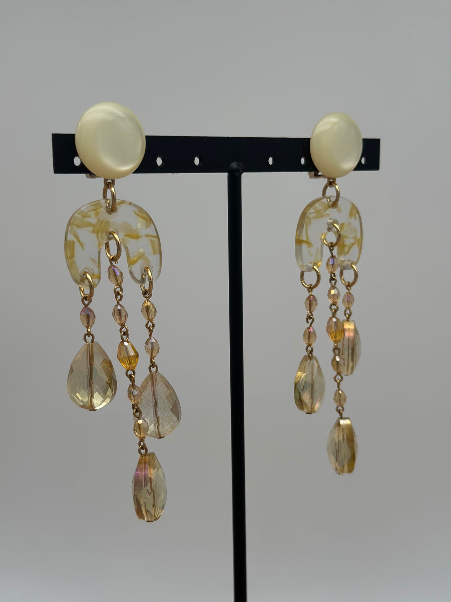 Boucles d’oreilles Pampilles arc-en-ciel - Francine BRAMLI