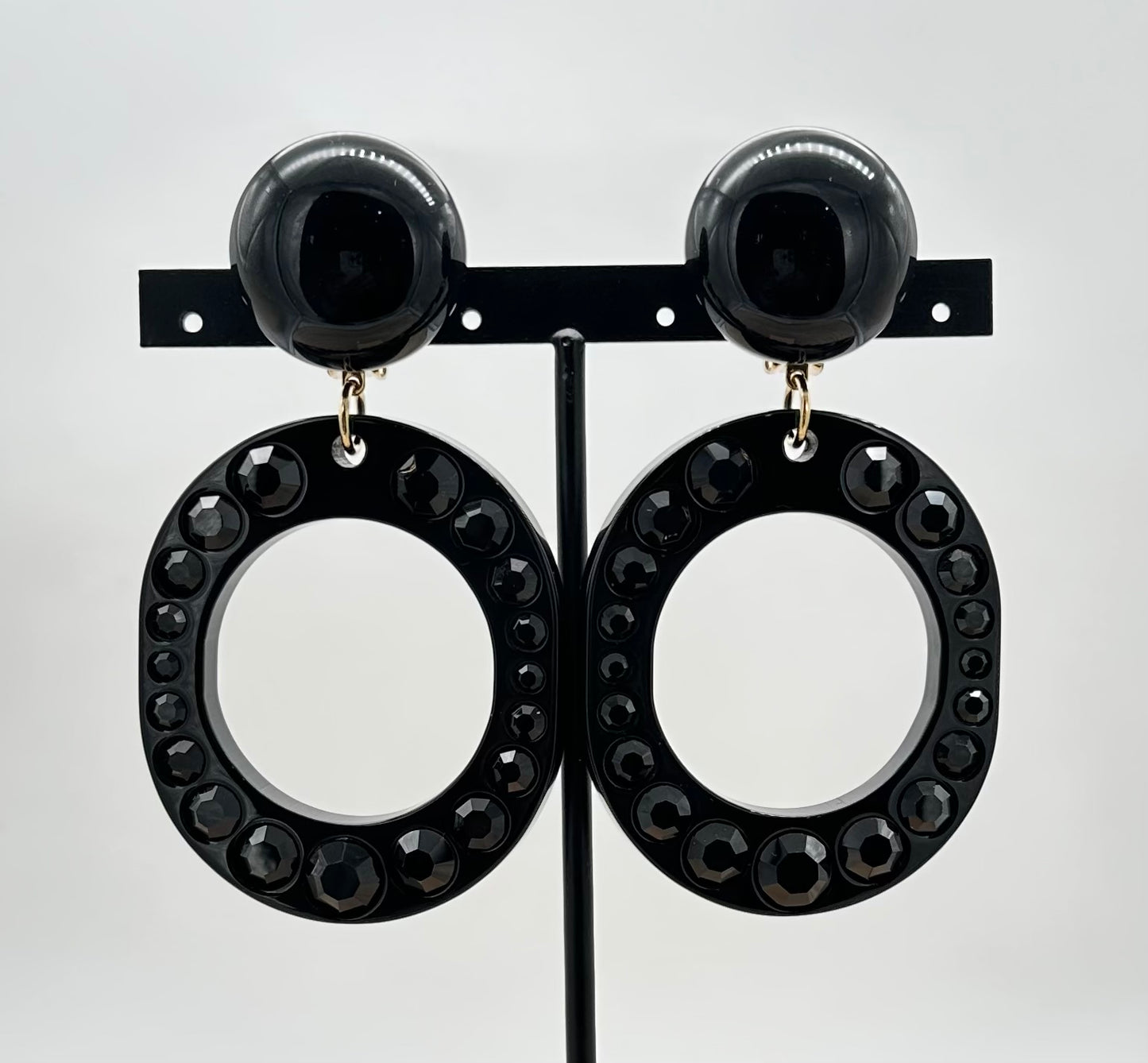 BOUCLES D'OREILLES ÉLÉMENTS SCINTILLANTS Francine BRAMLI