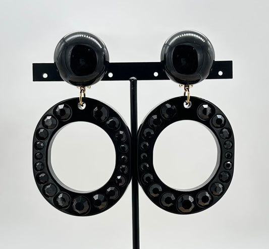 BOUCLES D'OREILLES ÉLÉMENTS SCINTILLANTS Francine BRAMLI