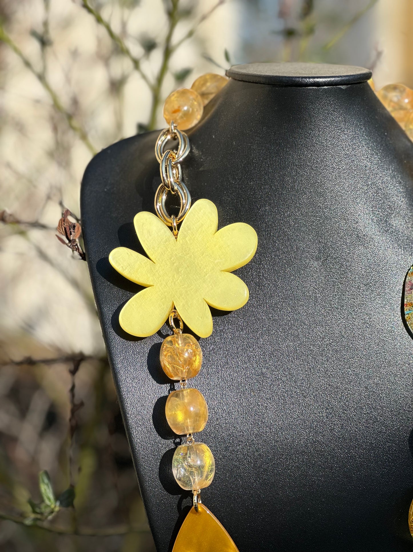 Collier sautoir perles fantaisie - Francine BRAMLI