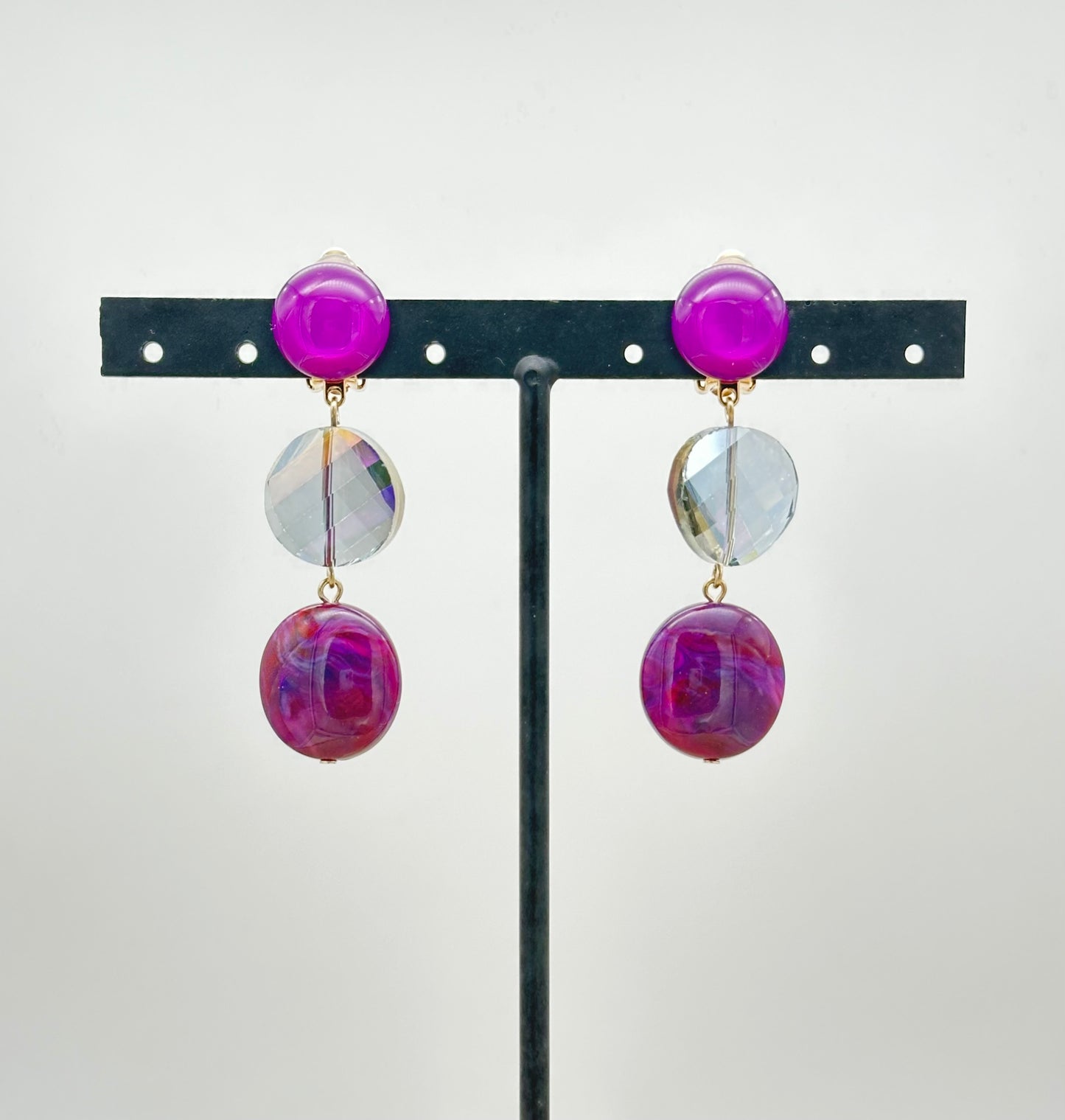 BOUCLES D’OREILLES ÉLÉMENTS SCINTILLANTS - FRANCINE BRAMLI