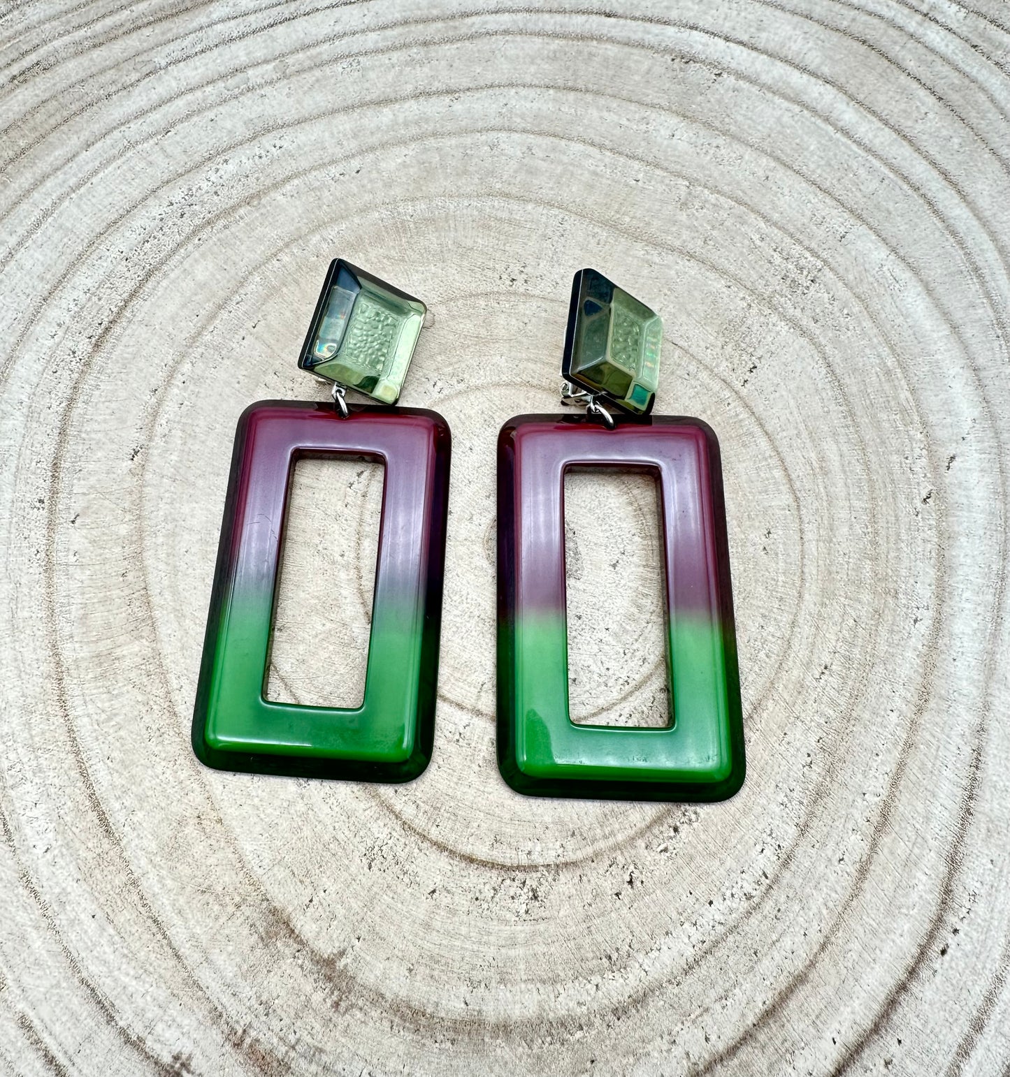 BOUCLES D’OREILLES CARRÉES - Francine BRAMLI