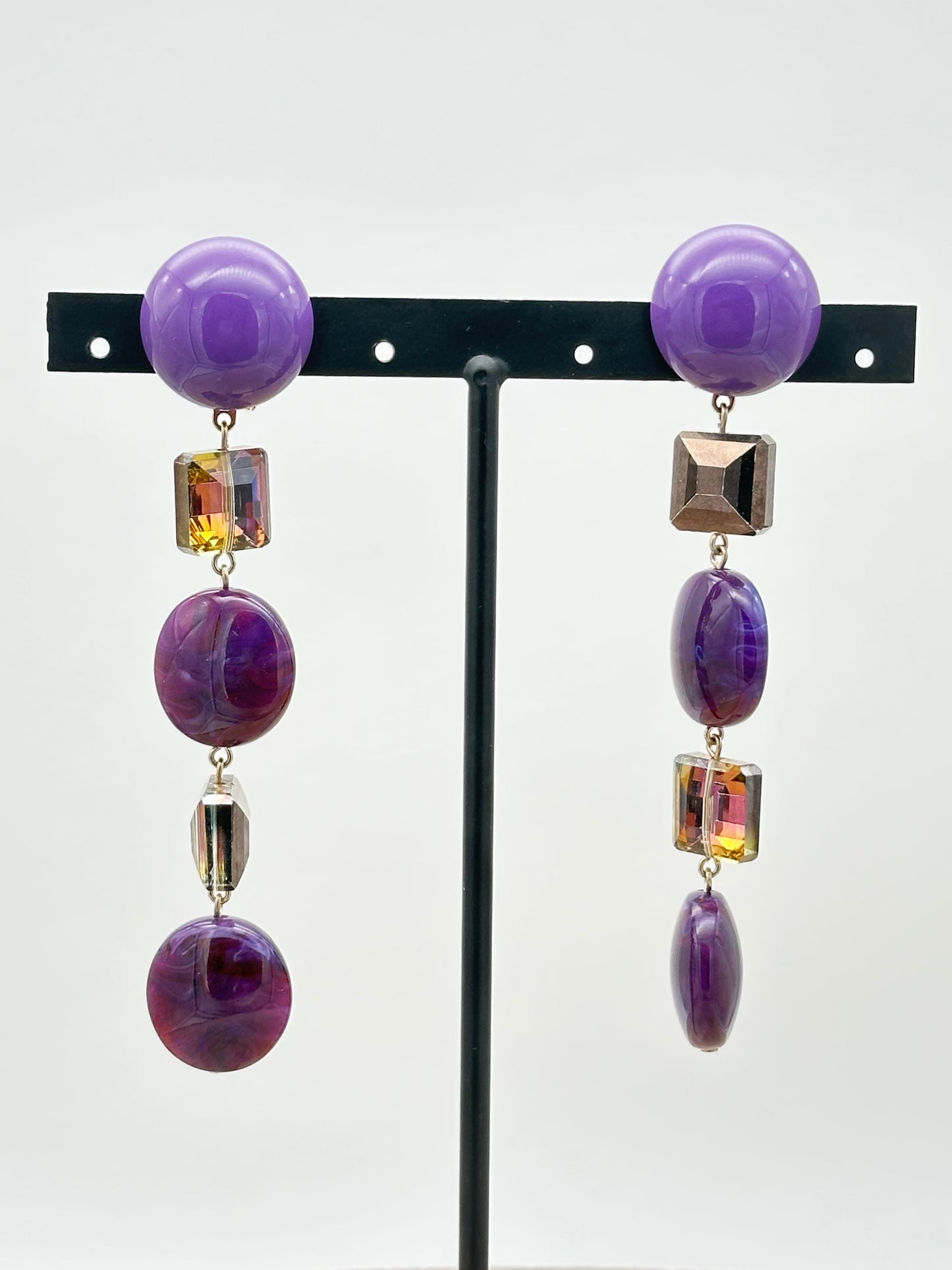 BOUCLES D’OREILLES ÉLÉMENTS SCINTILLANTS - Francine BRAMLI