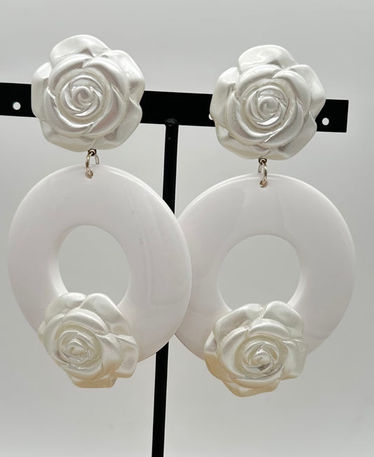 BOUCLES D'OREILLES FLEUR - Francine BRAMLI