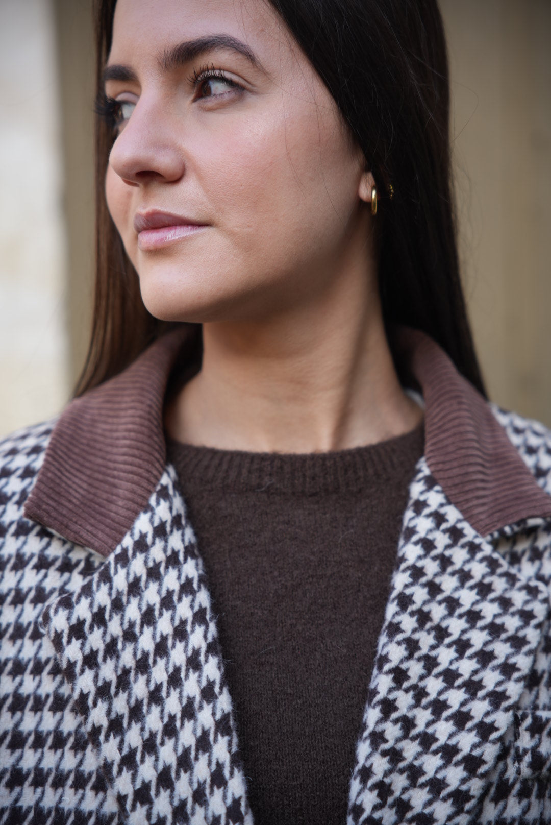 Manteau pied de coq
