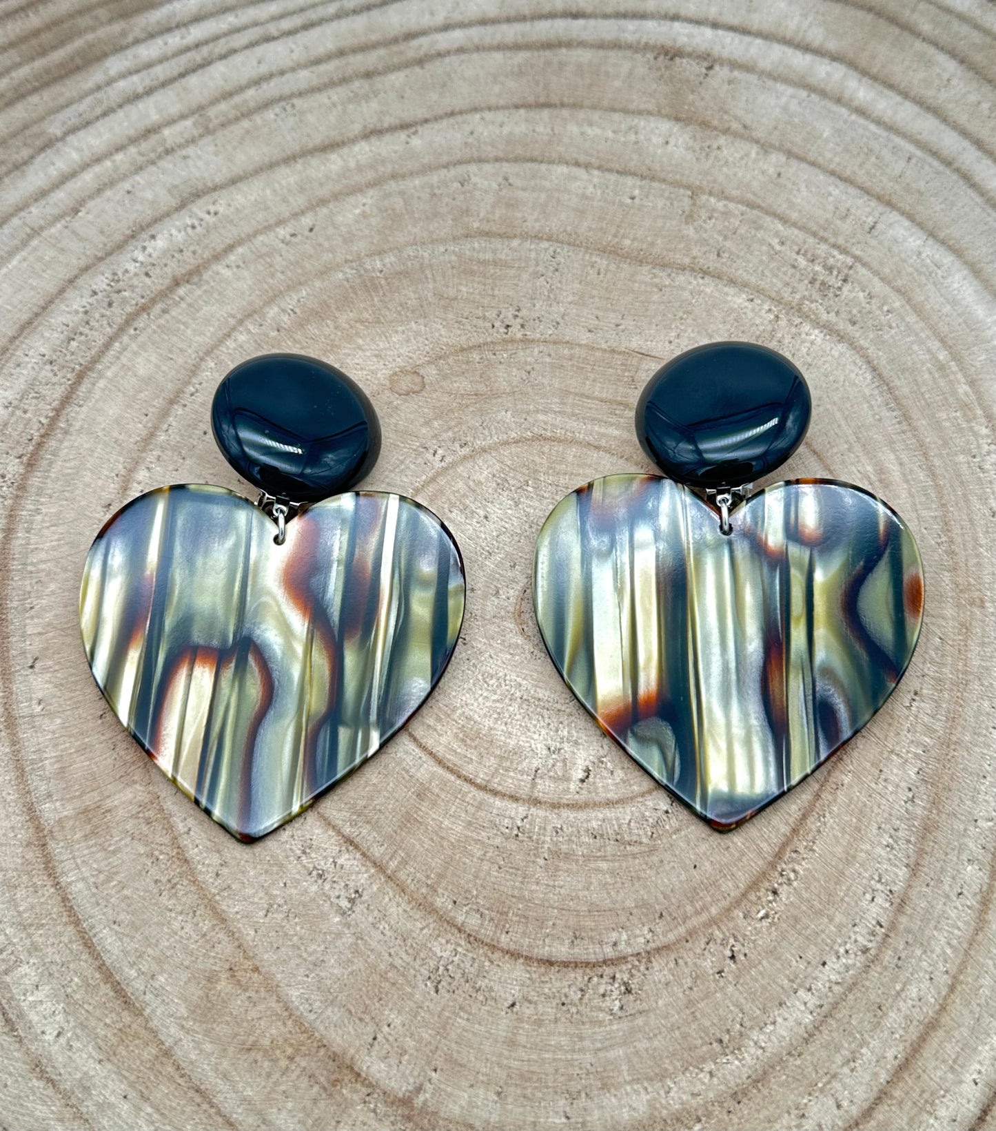 BOUCLES D'OREILLES COEURS - Francine BRAMLI
