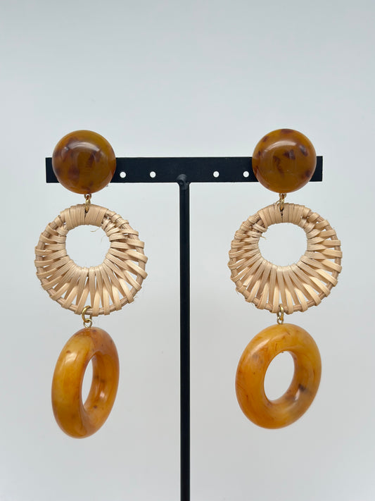 Boucles d’oreilles RAPHIA  - Francine BRAMLI