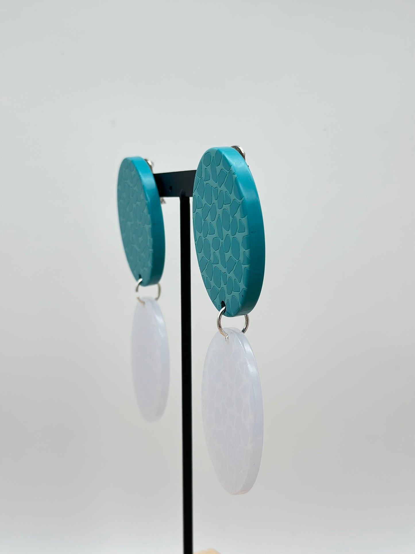 Boucles d’oreilles plaque girafe double - Francine BRAMLI