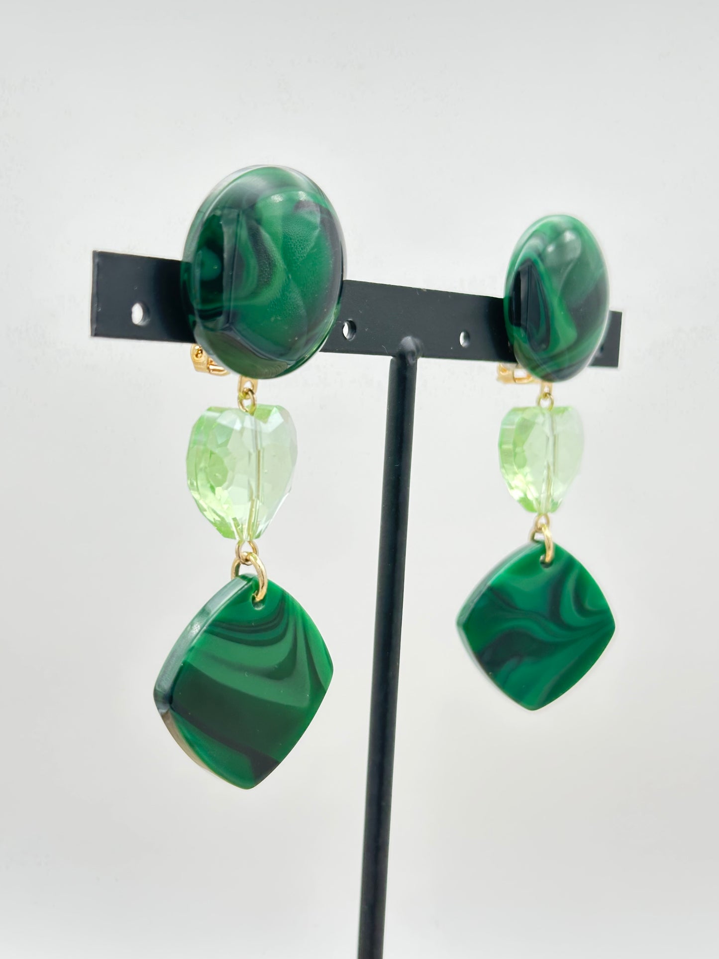 BOUCLES D’OREILLES ÉLÉMENTS SCINTILLANTS - Francine BRAMLI