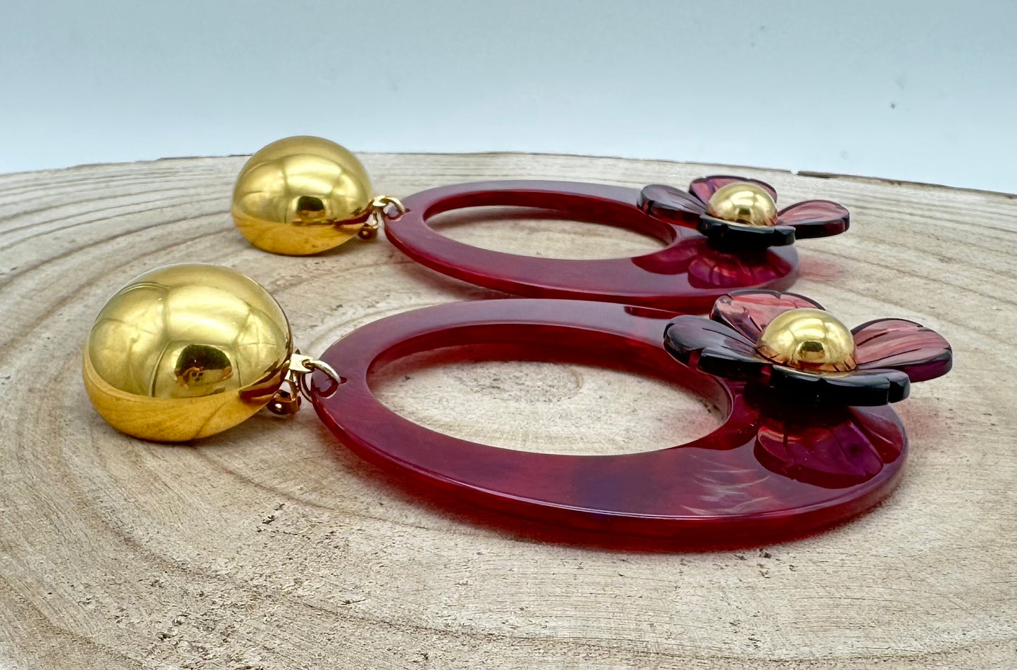 BOUCLES D'OREILLES VIOLETTE - Francine BRAMLI