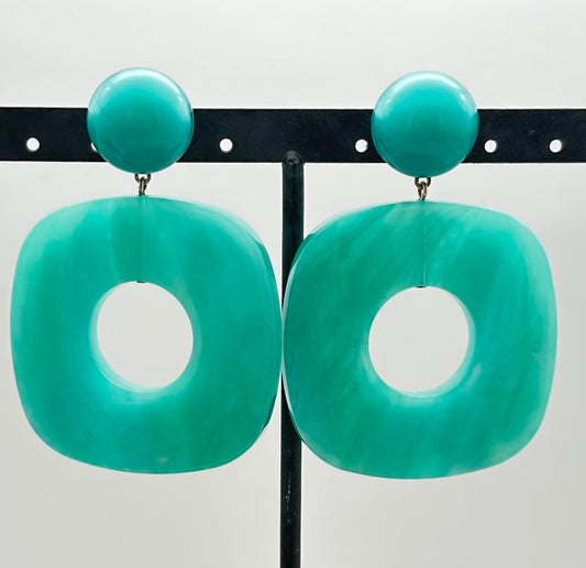BOUCLES D'OREILLES TURQUOISE - Francine BRAMLI