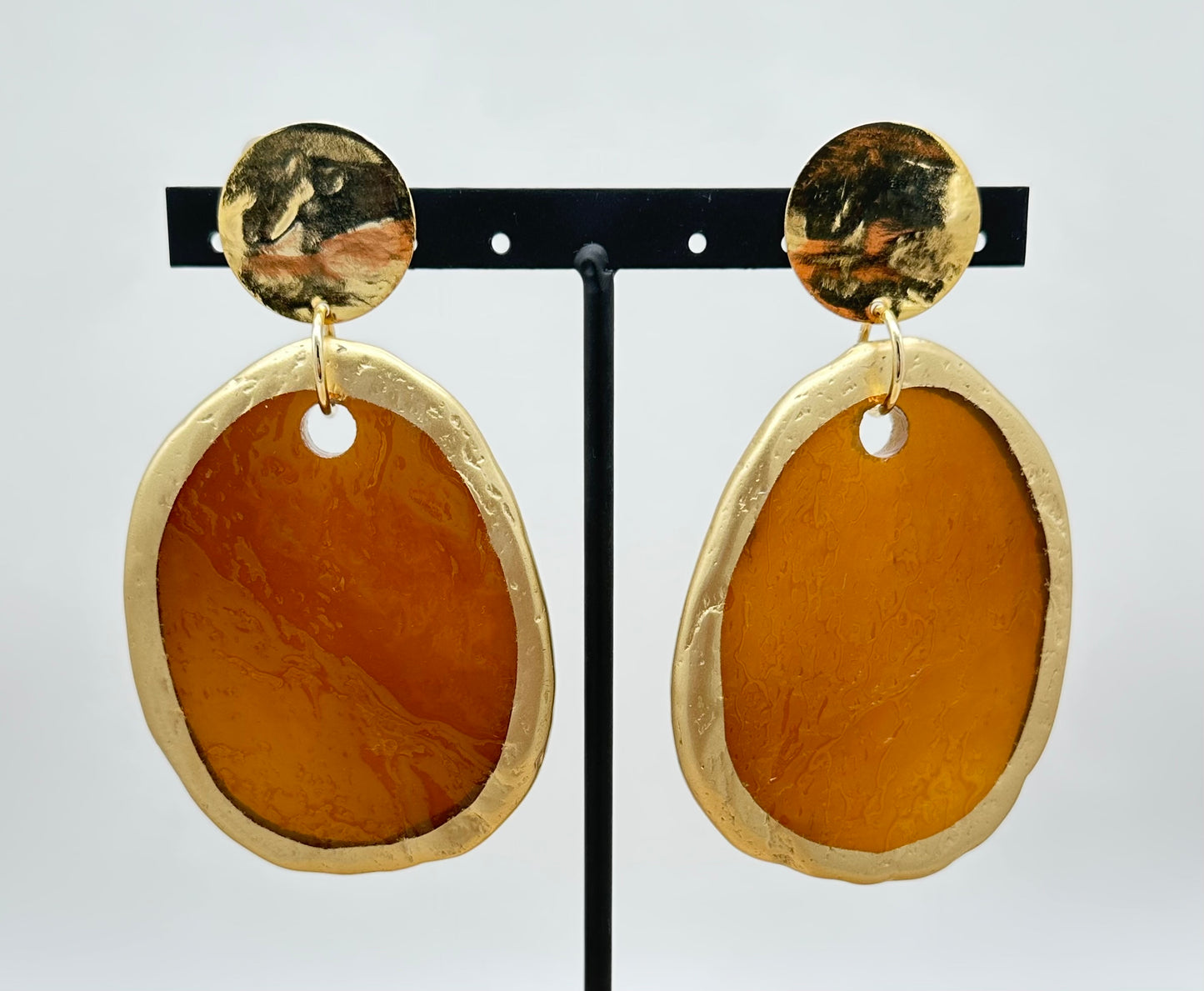 BOUCLES D'OREILLES PLAQUES - Francine BRAMLI