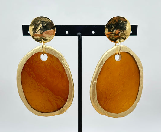 BOUCLES D'OREILLES PLAQUES - Francine BRAMLI