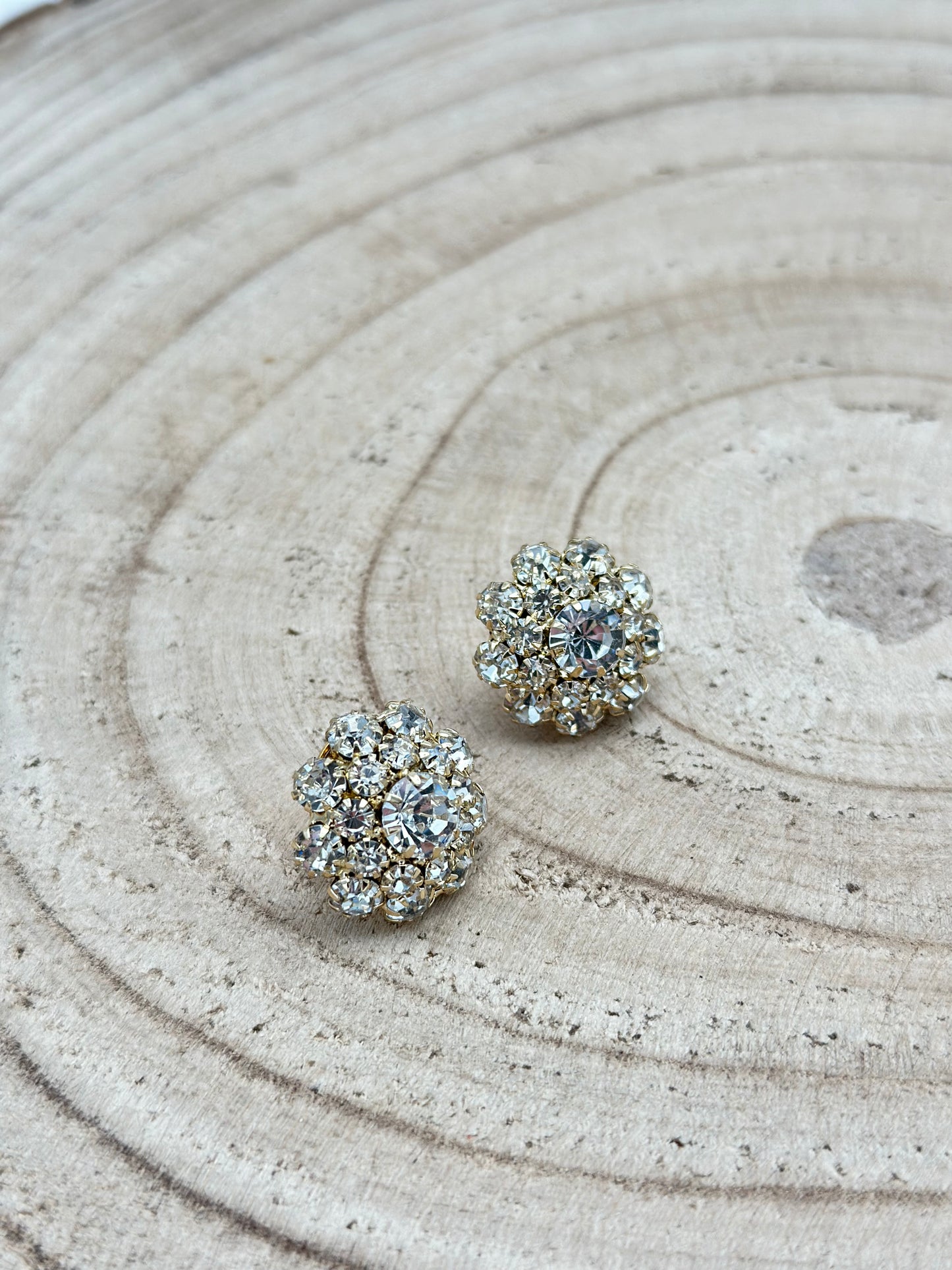 Boucles d’oreilles éléments scintillants - Francine BRAMLI