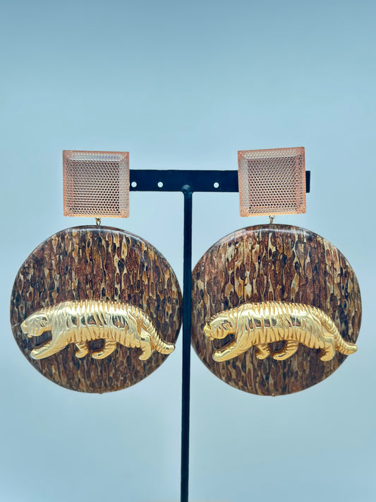 Boucles d’oreilles tigre - Francine BRAMLI