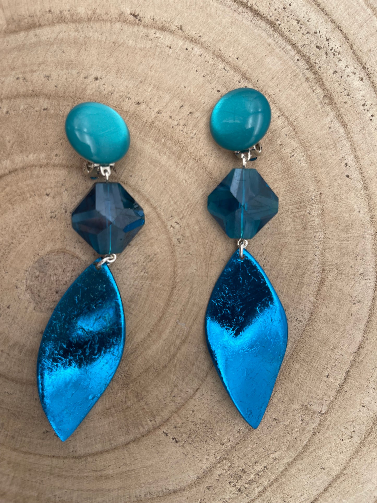 BOUCLES D’OREILLES FLAMMES ÉLÉMENTS SCINTILLANTS - Francine BRAMLI