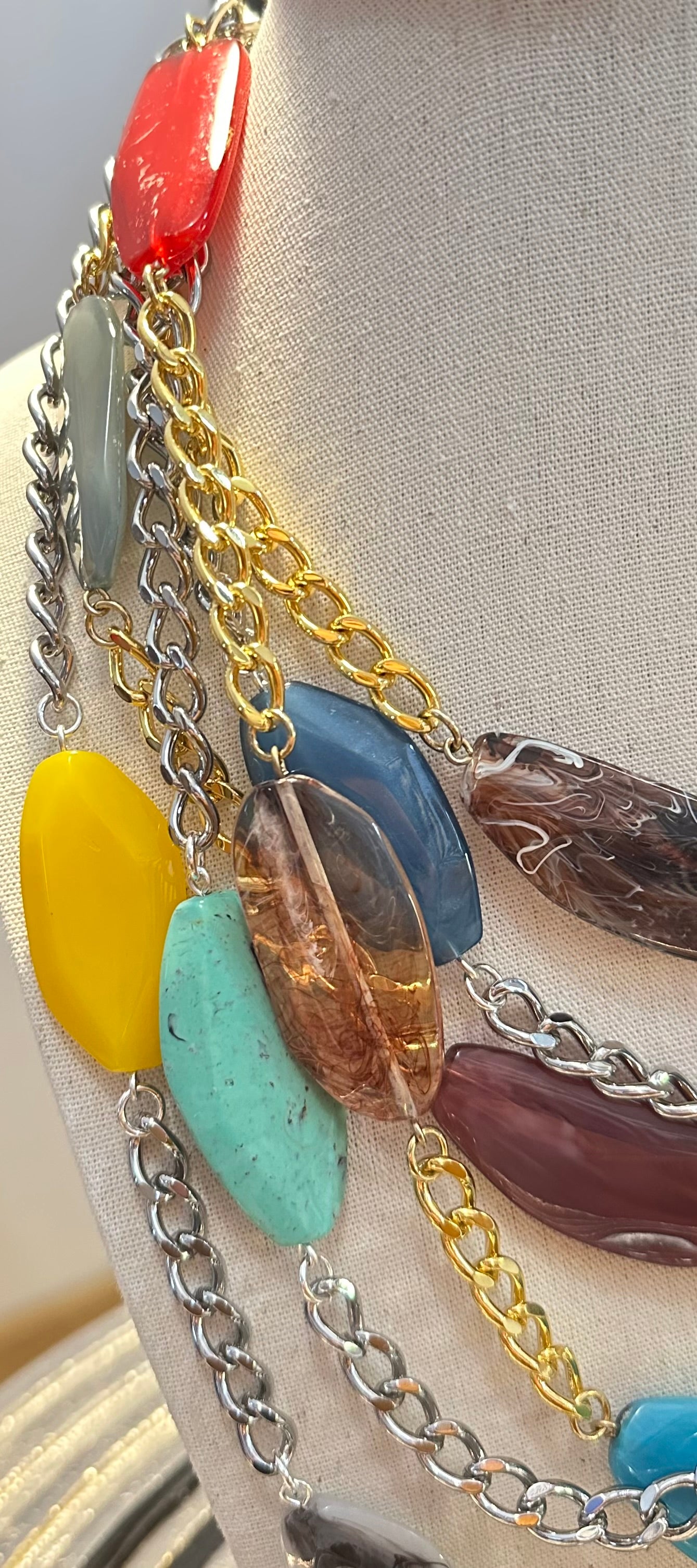 COLLIER MULTICOLORE - Francine BRAMLI