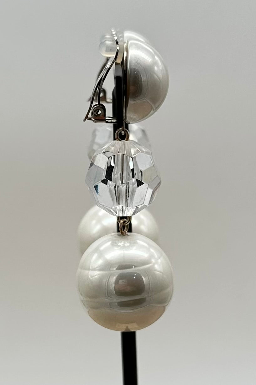 BOUCLES D'OREILLES ÉLÉMENTS SCINTILLANTS / PERLES - Francine BRAMLI