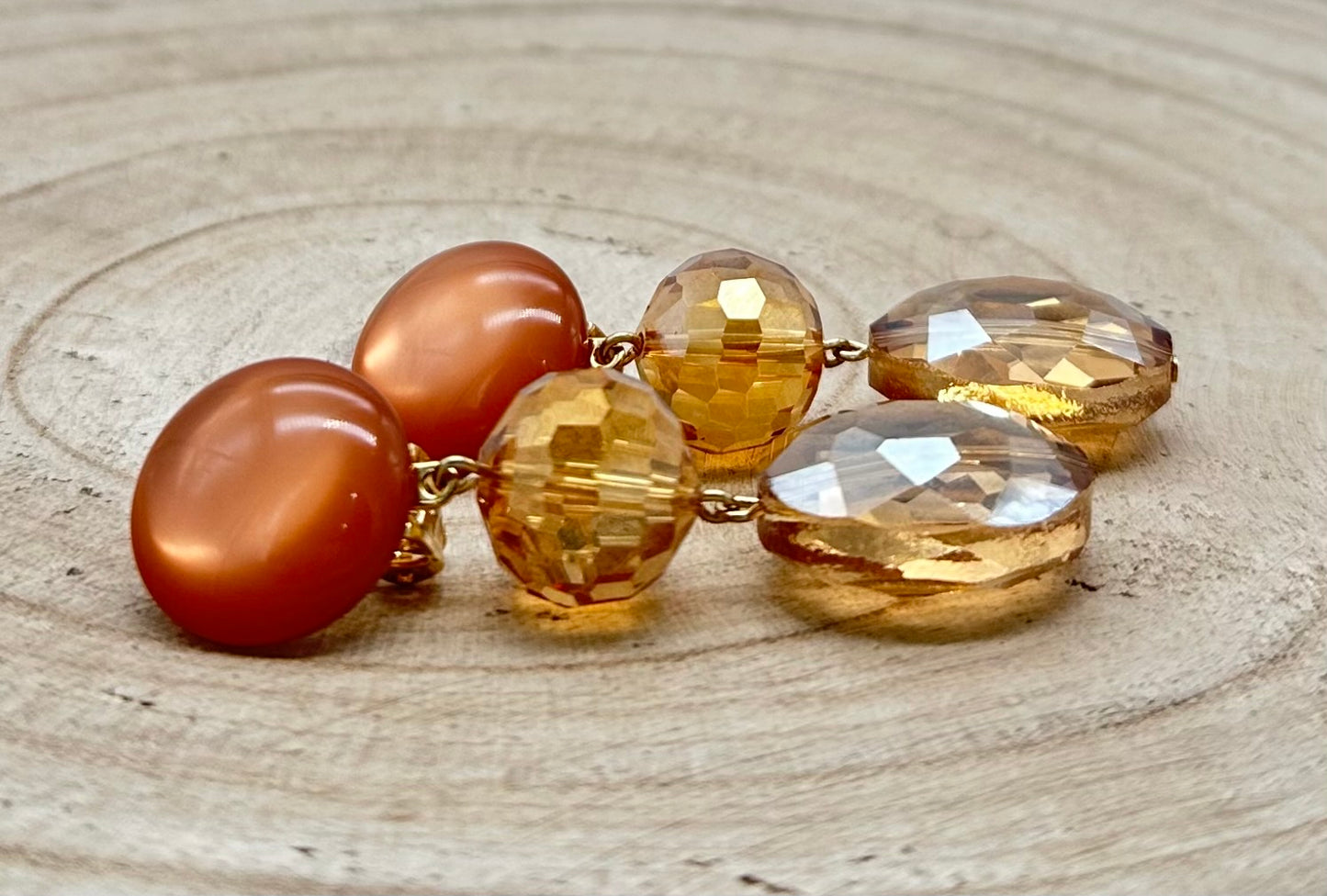 BOUCLES D'OREILLES ÉLÉMENTS SCINTILLANTS - Francine BRAMLI
