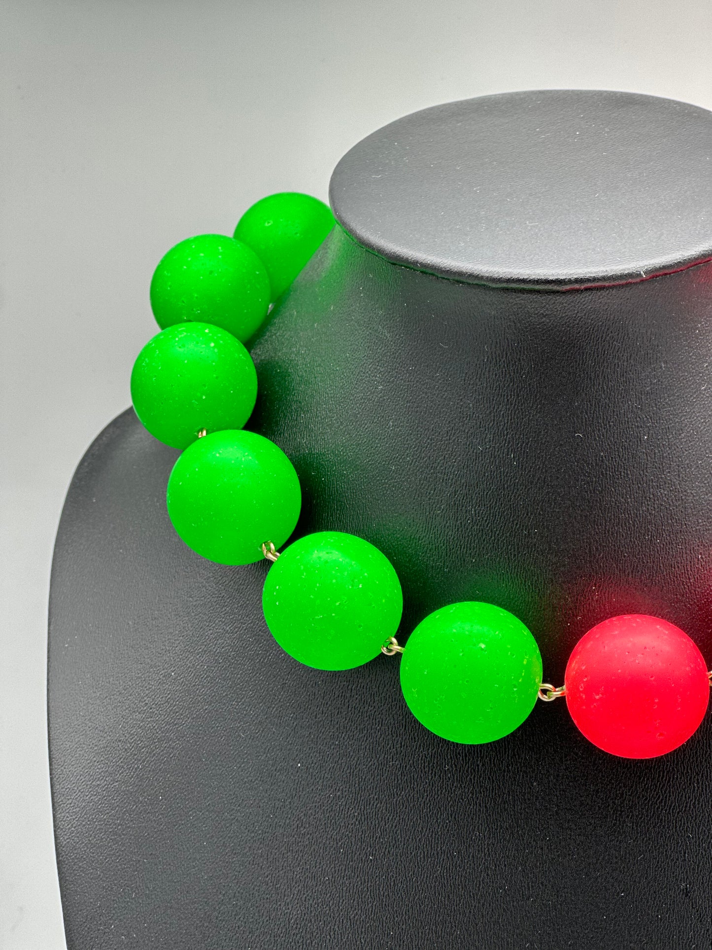 Collier perles fantaisie XL bicolore - Francine BRAMLI
