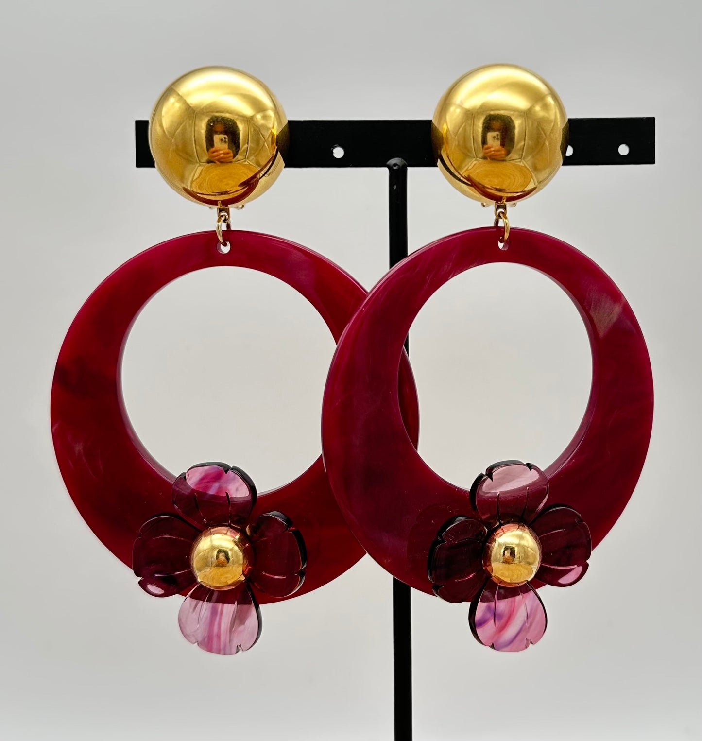 BOUCLES D'OREILLES VIOLETTE - Francine BRAMLI
