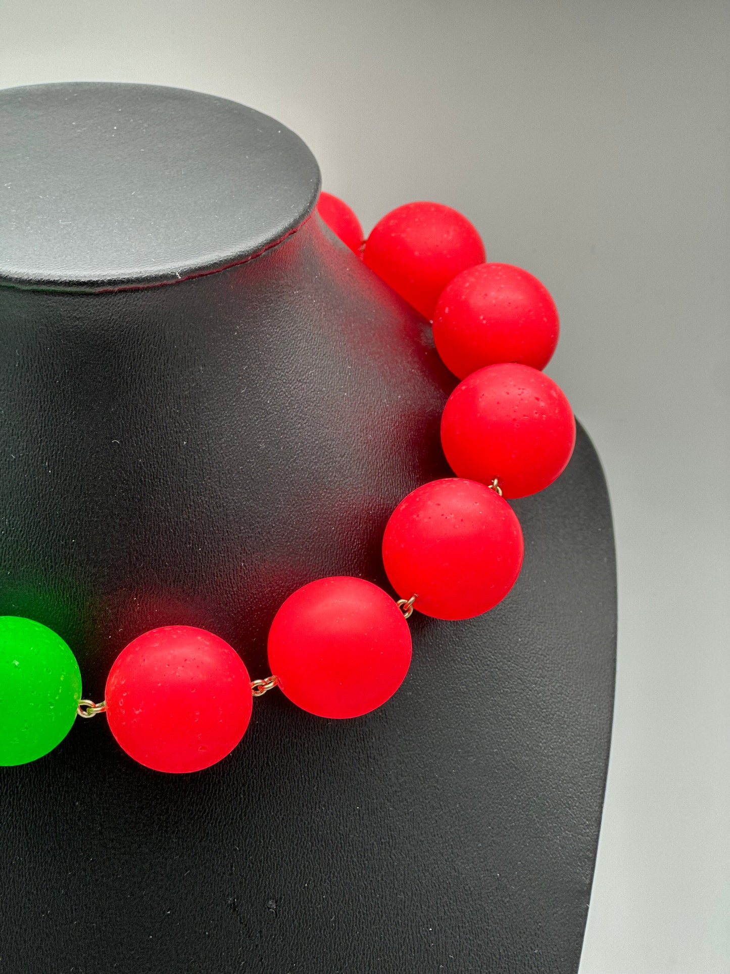 Collier perles fantaisie XL bicolore - Francine BRAMLI