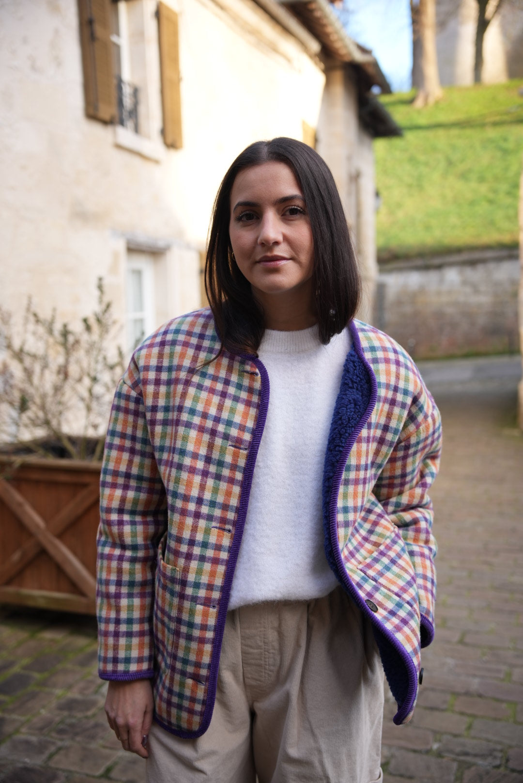 Veste à carreaux - Johanna Paris
