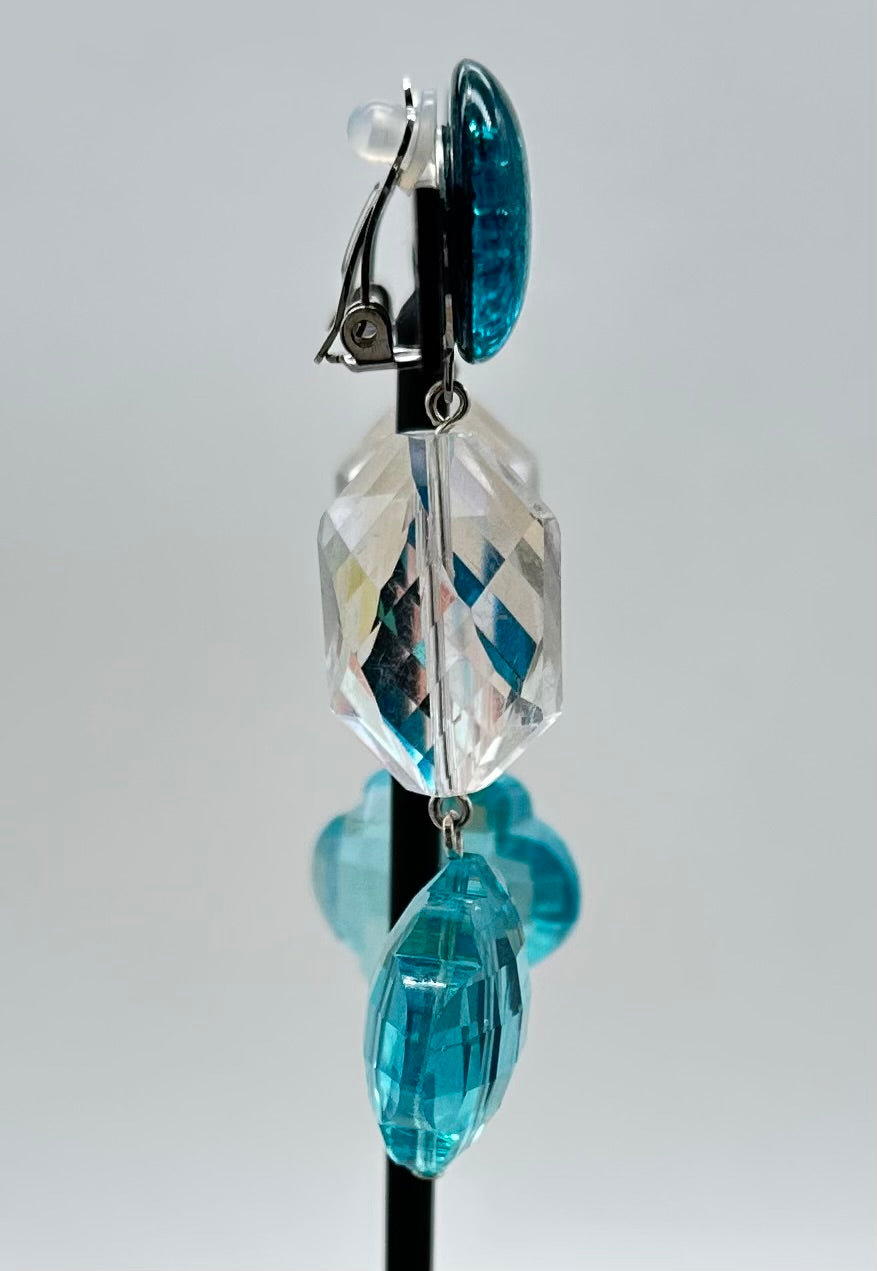 BOUCLES D'OREILLES ÉLÉMENTS SCINTILLANTS - Francine BRAMLI