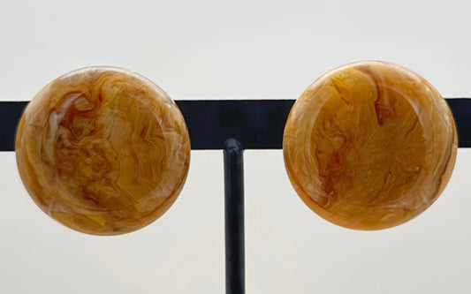 CABOCHON MARBRÉ BEIGE - Francine BRAMLI