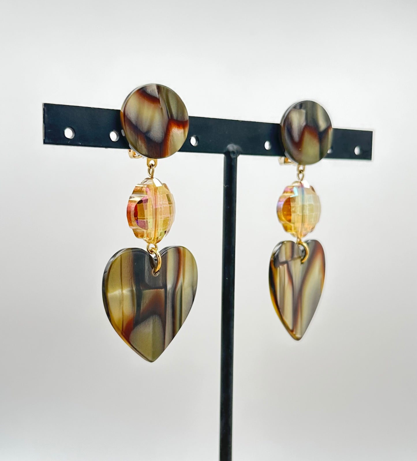 BOUCLES D'OREILLES COEURS - Francine BRAMLI