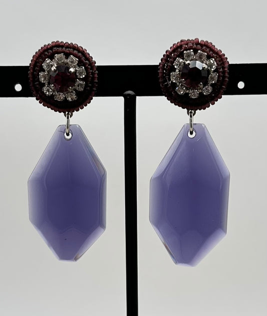 BOUCLES D'OREILLES ÉLÉMENTS SCINTILLANTS - Francine BRAMLI