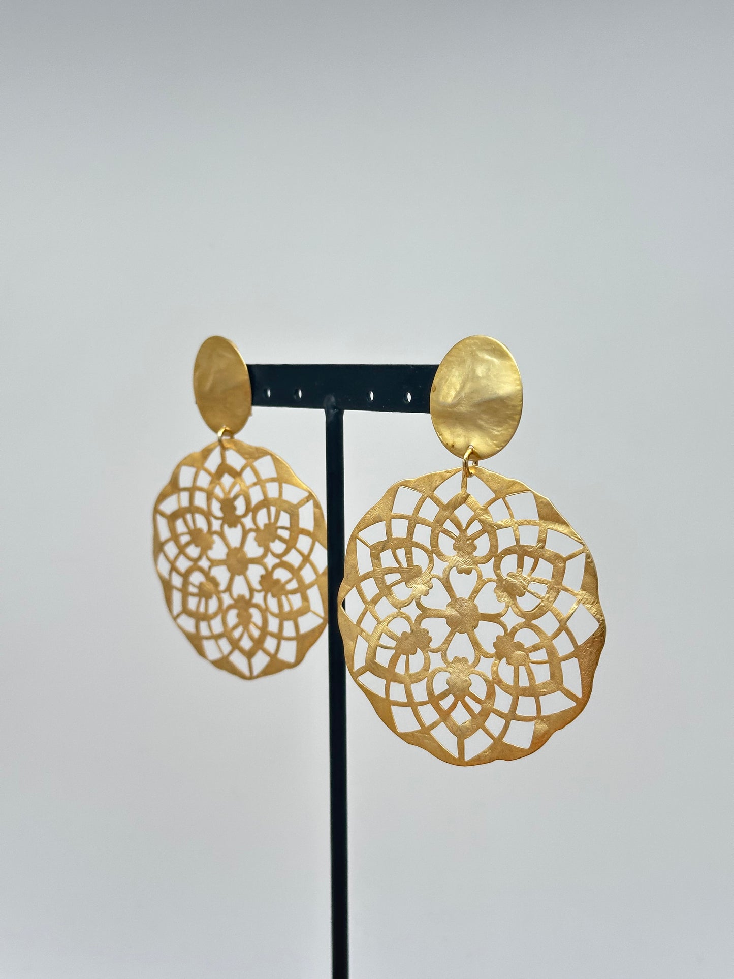 Boucles d’oreilles plaques - Francine BRAMLI