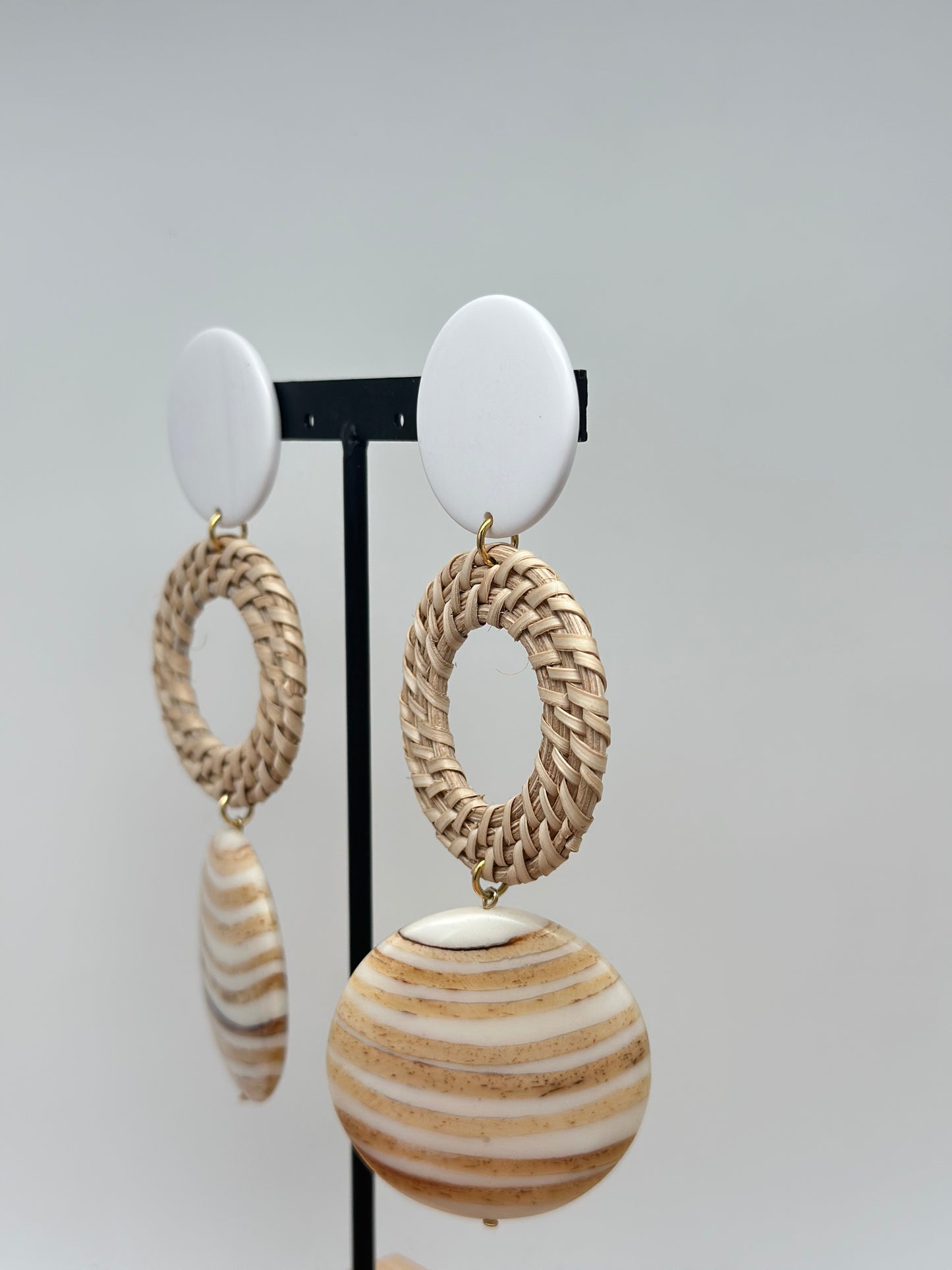 Boucles d’oreilles RAPHIA  - Francine BRAMLI