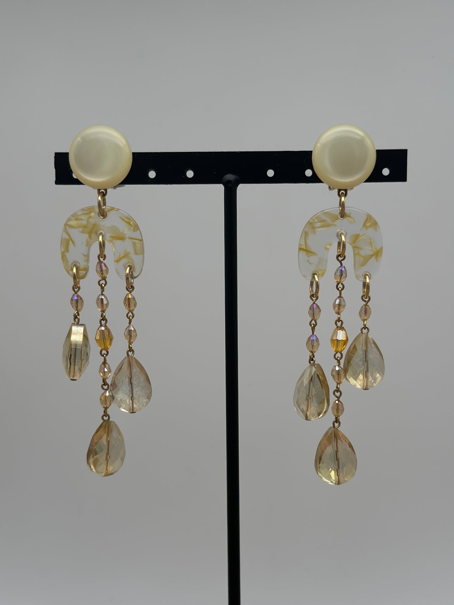 Boucles d’oreilles Pampilles arc-en-ciel - Francine BRAMLI