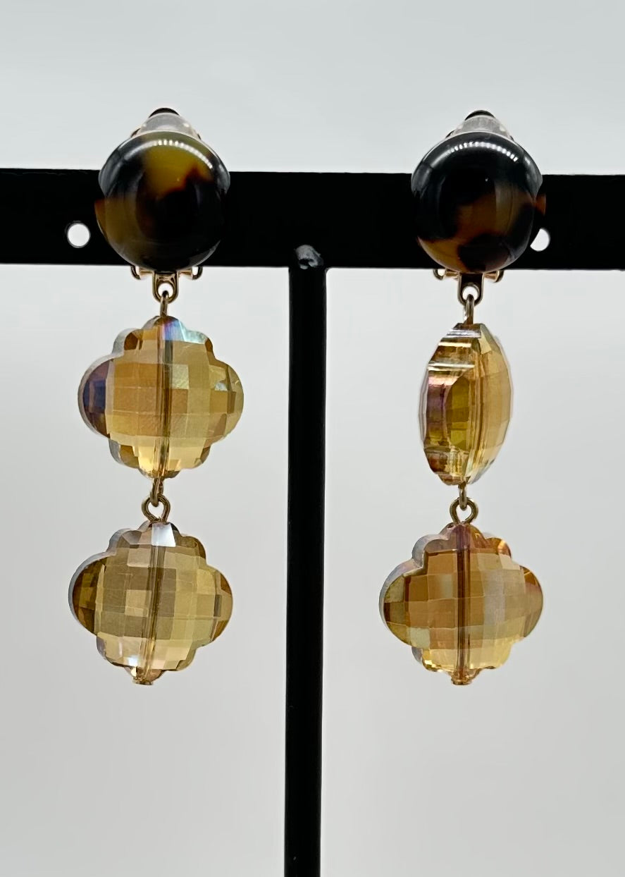 BOUCLES D'OREILLES ÉLÉMENTS SCINTILLANTS - Francine BRAMLI
