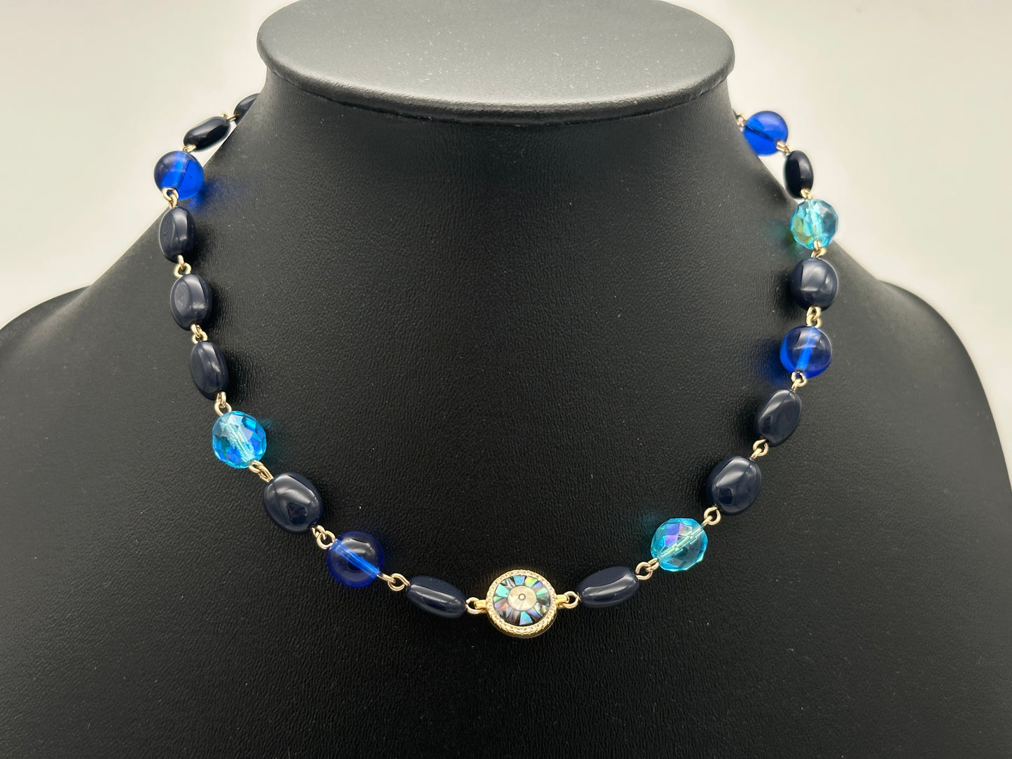 Collier Picasso bleu - Francine BRAMLI