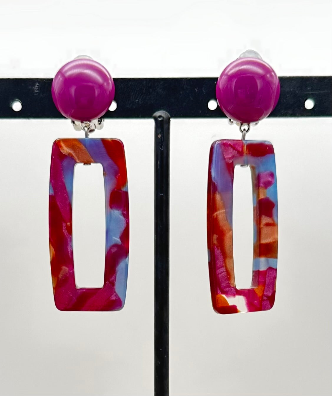 BOUCLES D'OREILLES VIOLETTE - Francine BRAMLI