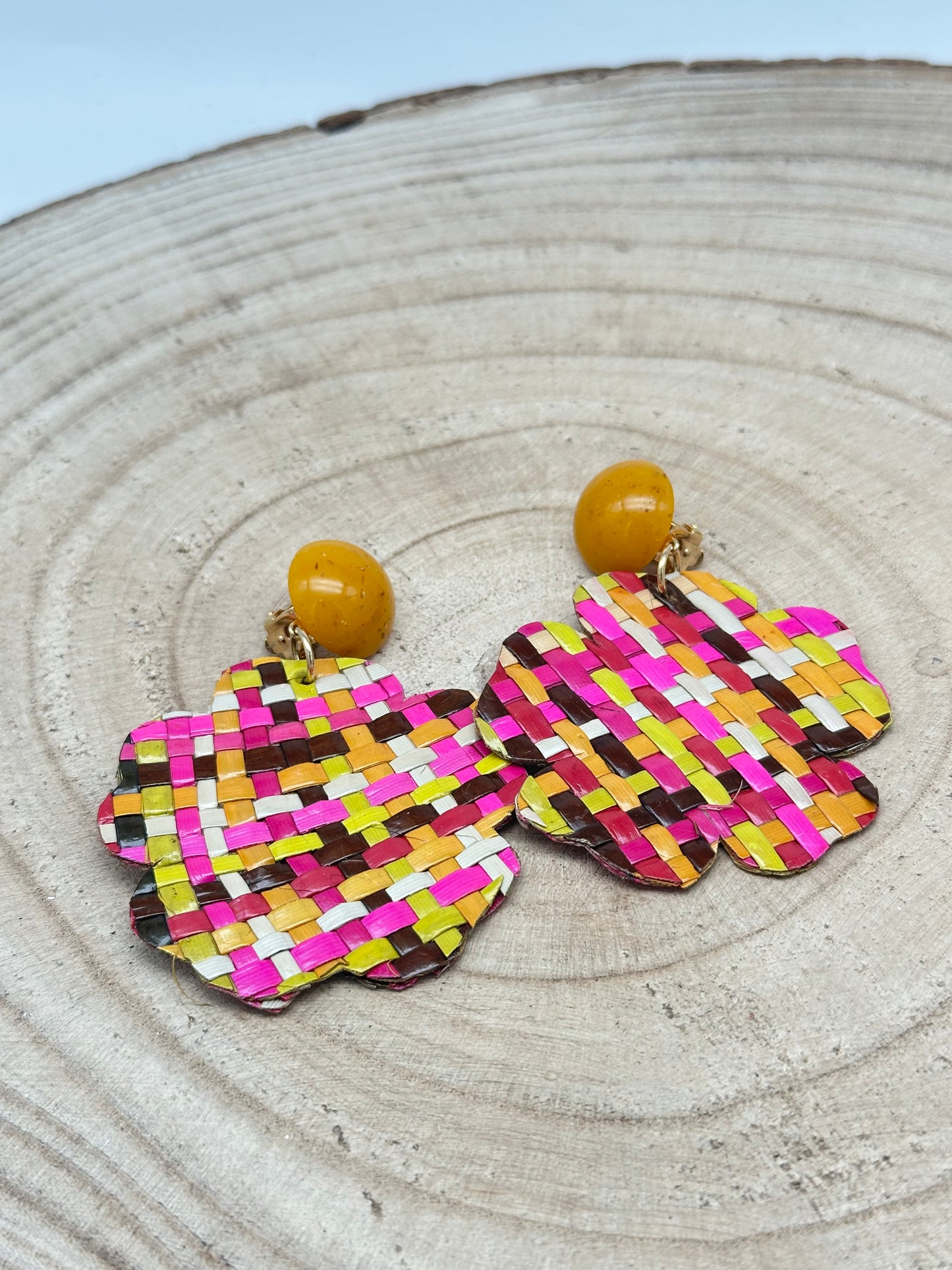Boucles d’oreilles RAMBOUTAN  - Francine BRAMLI
