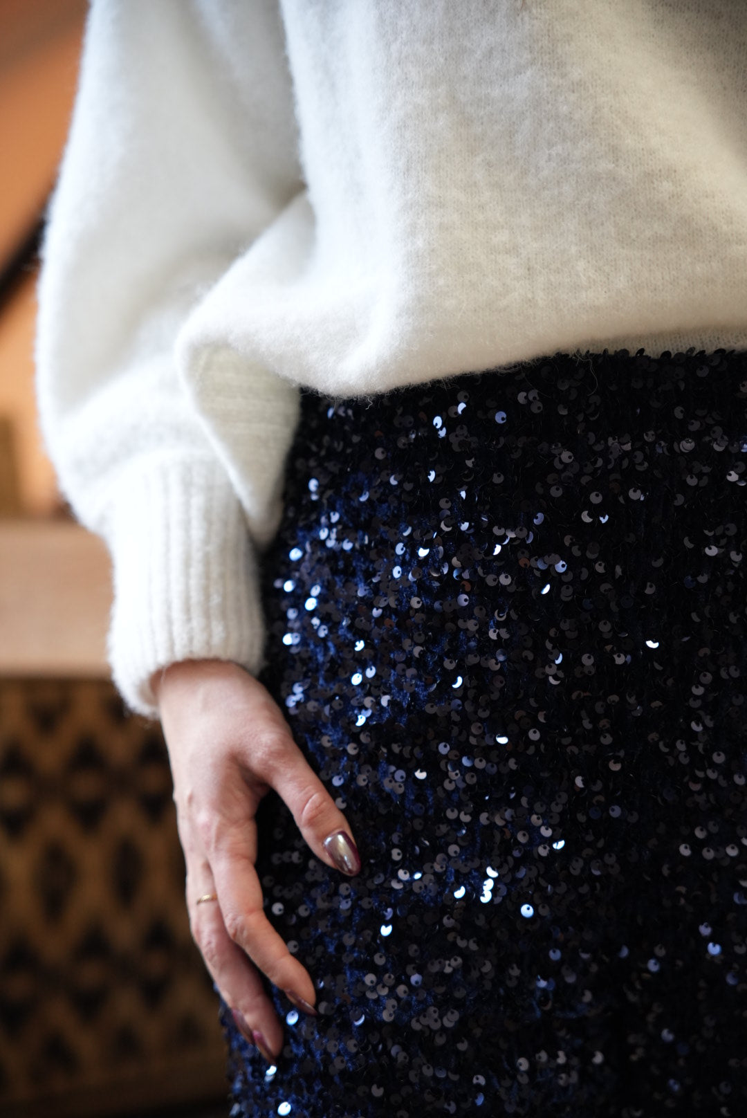 Pantalon à sequins