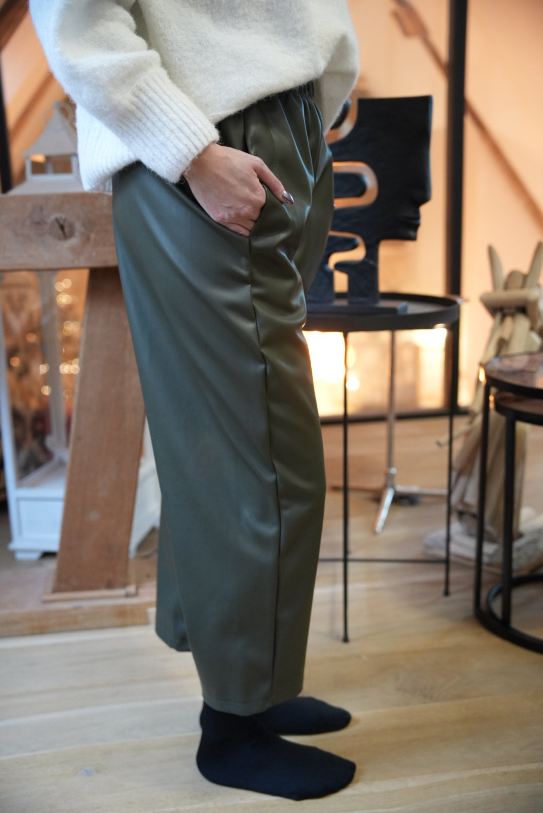 Pantalon simili cuir